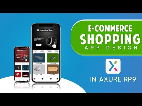 E-commerce Shopping App Design in Axure RP9 2021 | UI Design