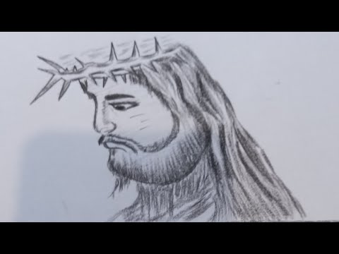 How to Draw a Lord Jesus Christ - Step by step Easy drawing Sketch /