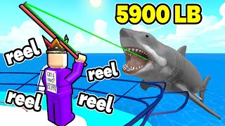 Roblox I Used Upgraded Rod To Reel in 5,900lb Fish