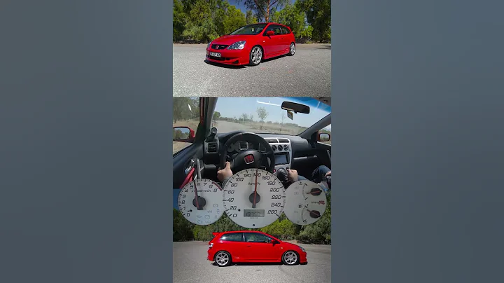 HONDA CIVIC TYPE R EP3 | 0-100km/h / EPİC K24 SWAP VTEC ENGİNE & EXHAUST SOUND !