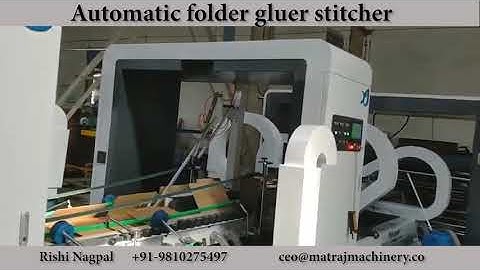 Automatic Folder Gluer Stitcher