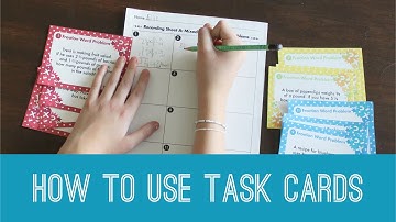 How to Use Task Cards