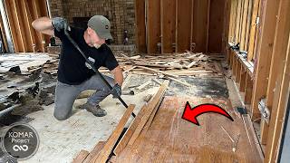 My Wife made me Rip Out Beautiful Hardwood Flooring /// Dream Home Renovation Ep. 2