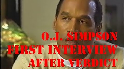 O.J. Simpson first tv interview after verdict 1996 - Part 1