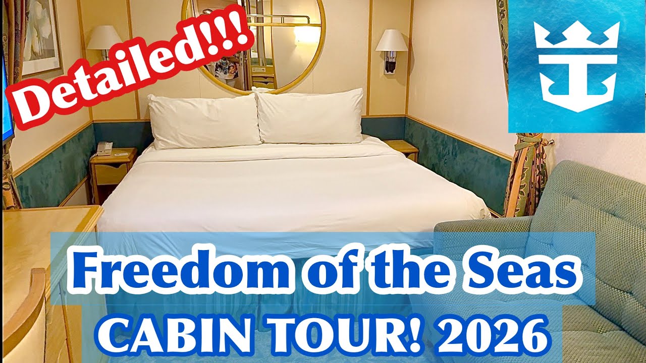 FREEDOM OF THE SEAS | Full & Detailed Inside Cabin Tour 2026