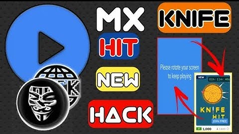 Knife Hit game unlimited trick || MX player knife hit game || Hack trick || silent Hacker
