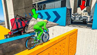 CORRE O TE ATROPELLO EN BICI! MI MEJOR JUGADA!! INCREIBLE! - GTA 5 ONLINE