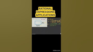 ALGEBRA: RATIONAL EXPRESSIONS APPLICATIONS #maths #mathematics #education #educational