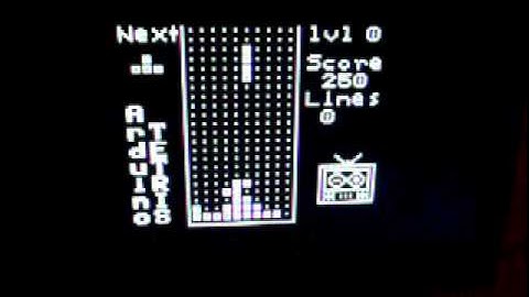 TVout: Arduino Tetris