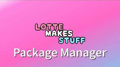 Unity 2019.1 package manager tutorial