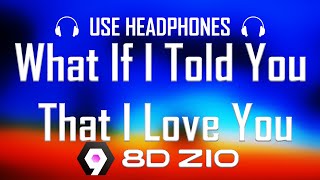 Ali Gatie - What If I Told You That I Love You (Official Video) 8D Audio (Use Headphones) 🎧