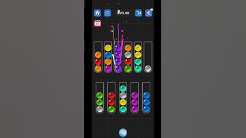 Lv 459 Ball Sort Puzzle - Color Game / 顏色分類遊戲 / ボールソーティングパズル (Guru Game)  #ballsortpuzzle