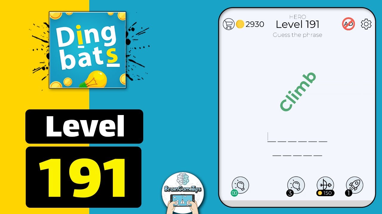 Dingbats - Word Games & Trivia - Level 191 Climb Answer