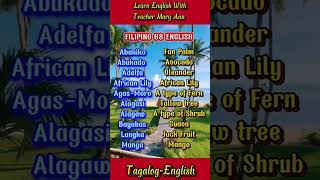 68 TAGALOG-ENGLISH learn learnenglish education review learning inspiration shorts fyp wow