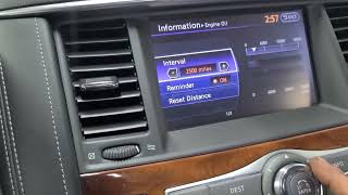 2017 Infinity QX80 - Oil Light Reset