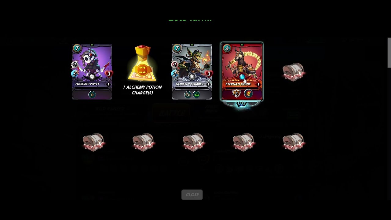 Opening Daily Focus | Scavenging Soulbound card rewards.