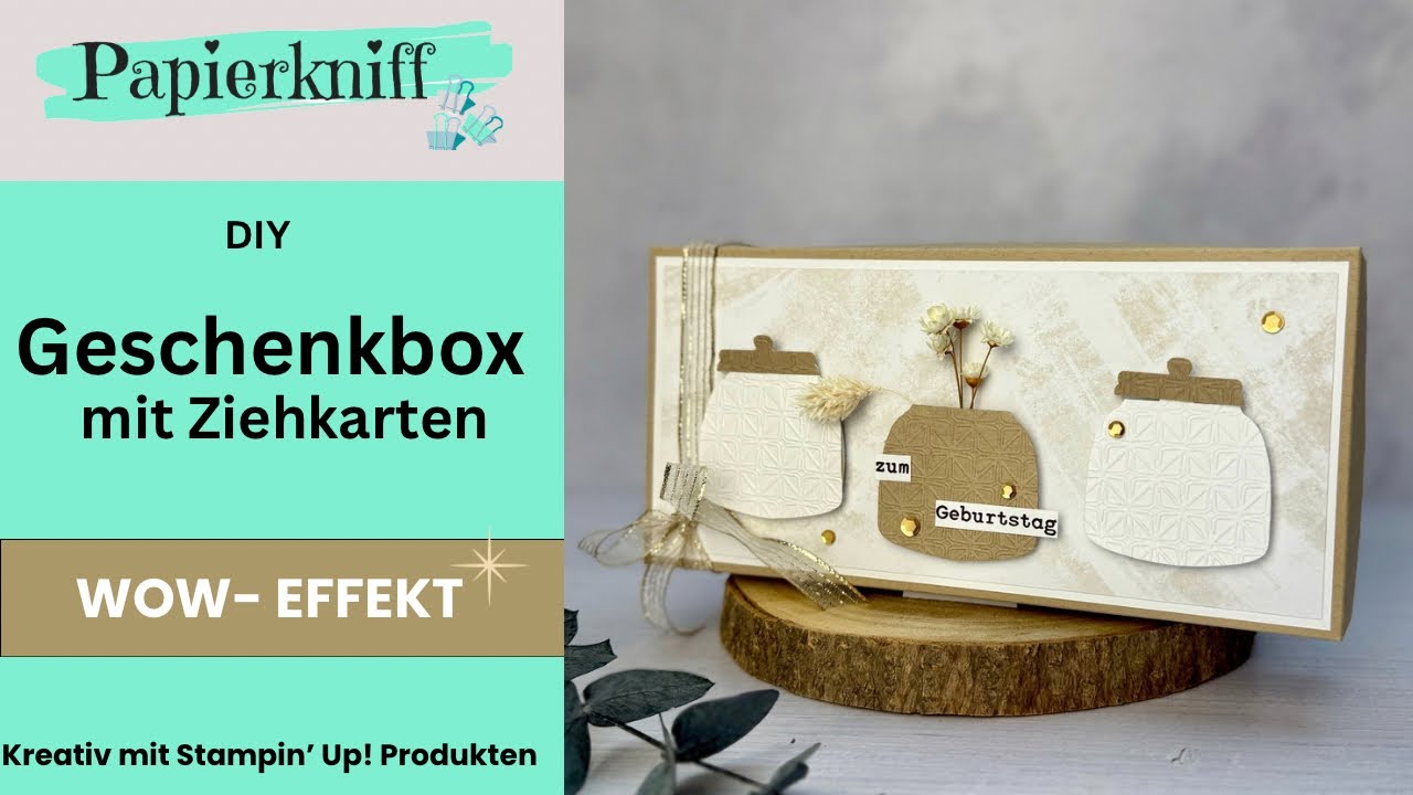 Geschenkbox basteln – DIY Überraschung mit Ziehkarten & WOW-Effekt