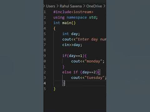 If else ladder using C++ ||JAVA || JAVASCRIPT ||CSS @CodeWithHarry ... image.