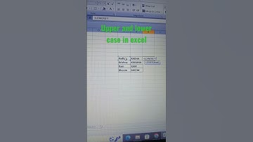 Upper and lower in Excel #shortvideo #short #exceltutorial #excel