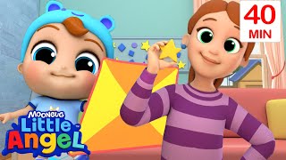 So Many Colorful Shapes  | Little Angel | Colors For Kids ‍
