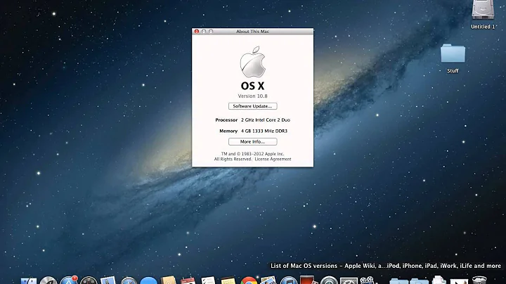 How to find which version of OSX is on your Mac