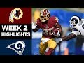 Redskins vs. Rams | NFL Week 2 Game Highlights