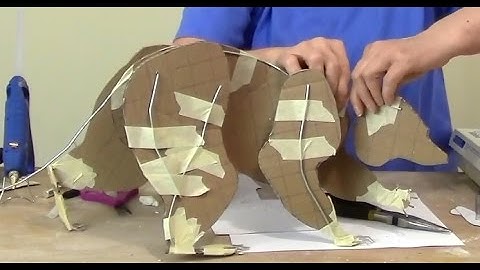 Paper Mache Raccoon Part 2 The Fingers And Toes 1