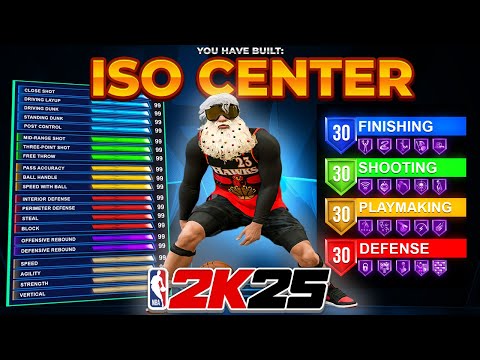 The Most FUN and UNSTOPPABLE ISO Center Build in NBA 2K25!