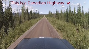 Overlanding the Robert Campbell highway Time-lapse 2hr in 10 mins toward Dawson City, Yukon .