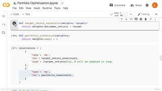 4.13. Mean Variance Optimization And The Efficient Frontier in Code
