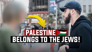 Jewish Lady Confronts Muslim On The Land Of Palestine! Muhammed Ali
