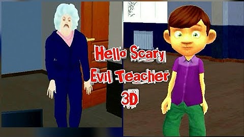 Playing Hello Scary Evil Teacher 3D: Horror Spooky Game: 6 Levels Completed. By Public Games