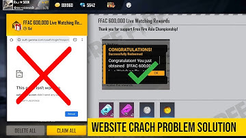 Redeem Code Website Crash Problem Free Fire | Redeem Code Website Not Working Problem Free Fire