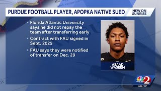 Florida Atlantic University sues Purdue football player Asaad Waseem over early transfer