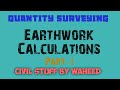 CLASS-5||QUANTITY SURVEYING|| EARTHWORK CALCULATIONS|| PART-1||WAHEED SIR ||@Civil stuff by waheed