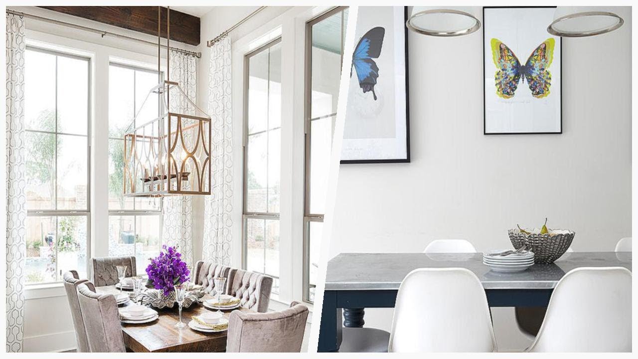 75 Transitional White Dining Room Design Ideas You'll Love ☆ YouTube