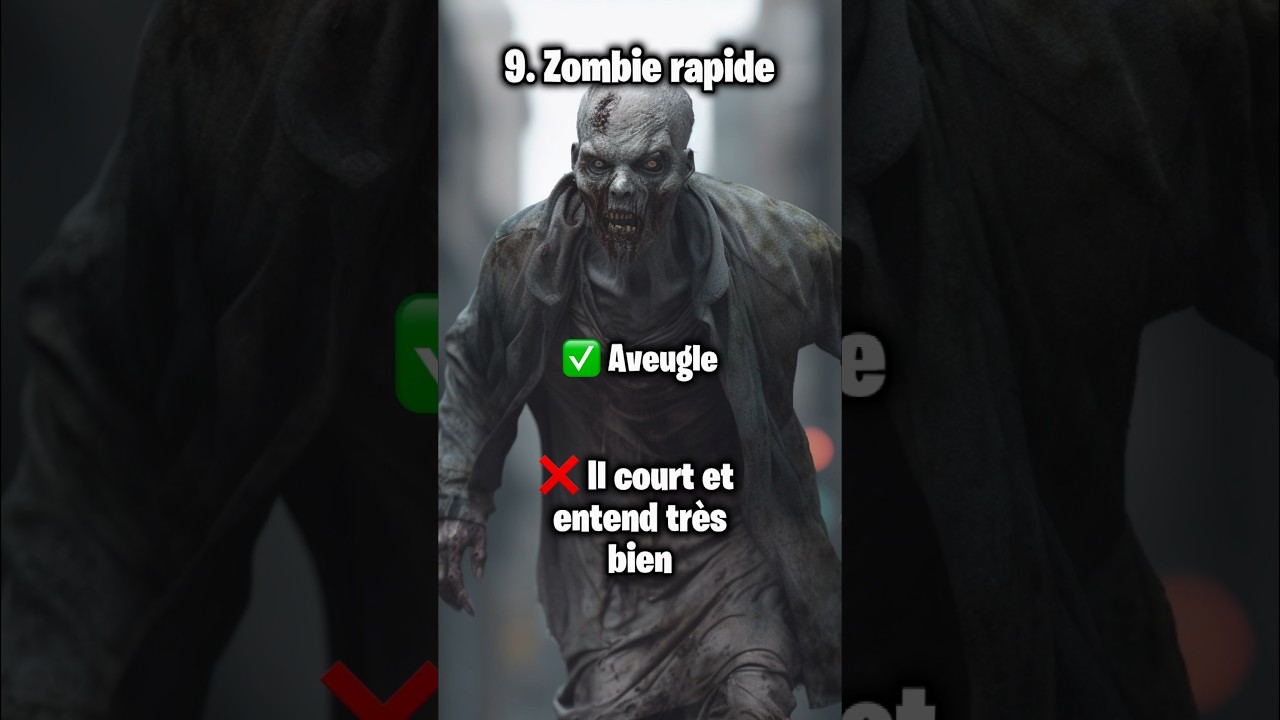 Quel type de zombie choisis-tu pour survivre ?