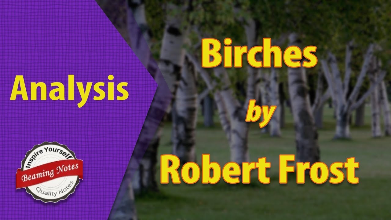 Birches Analysis by Robert Frost image image