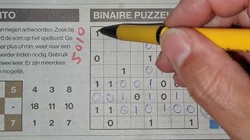 (#5010) Saturday. Binary01 Sudoku puzzle. Bonus Extra edition. 08-13-2022 Extra part 3 of 4