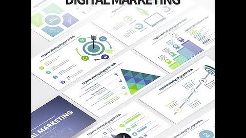 Digital Marketing - PowerPoint Template Infographics Slides