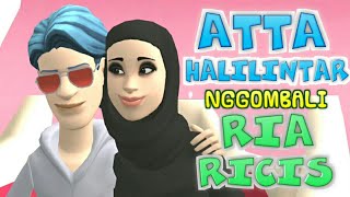 KARTUN ATTA HALILINTAR NGGOMBALI RIA RICIS - KARTUN LUCU KATA GOMBALAN VALENTINE - 3D KANDANG TOON