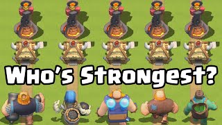 Who&#39;s The Strongest Giant? Clash Royale Tournament | 9 Tests