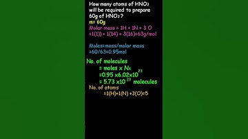 How to find out number of atoms in a compound ? | Molar calculations | #chemoscience
