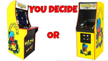 1UP Pac-Man Arcade vs Numskull Quarter Scale Pac-Man