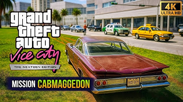 GTA Vice City Remastered High Graphics – Ultimate CABMAGGEDON Taxi Mayhem 🚖 4K 60FPS No Commentary 🎮