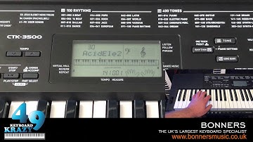 Casio CTK-3500 Keyboard - 50 Dance Music Patterns Part 2/2