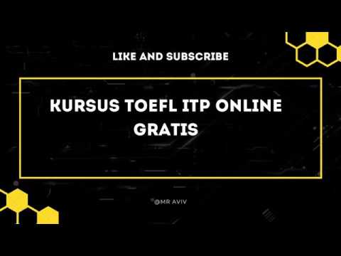 Kursus TOEFL ITP/PBT Gratis
