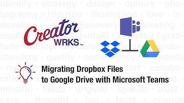 Migrating Dropbox Files to Google Drive with Microsoft Teams