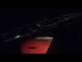 Take Off from Antalya Airport at night with Sundair A320