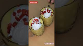 Mango Milkshake Recipe ? #shorts #drink #easy #tasty #foodie #recipes
